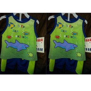Tiny Tots Matching Set Shirt/Top & Short Boy * NWT